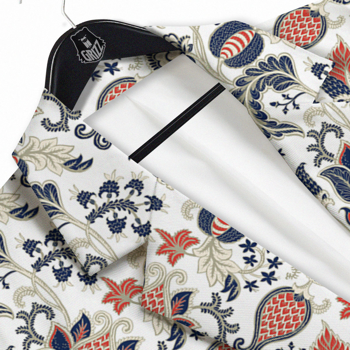 Flower Boho Paisley Print Pattern Men's Sport Coat-grizzshop