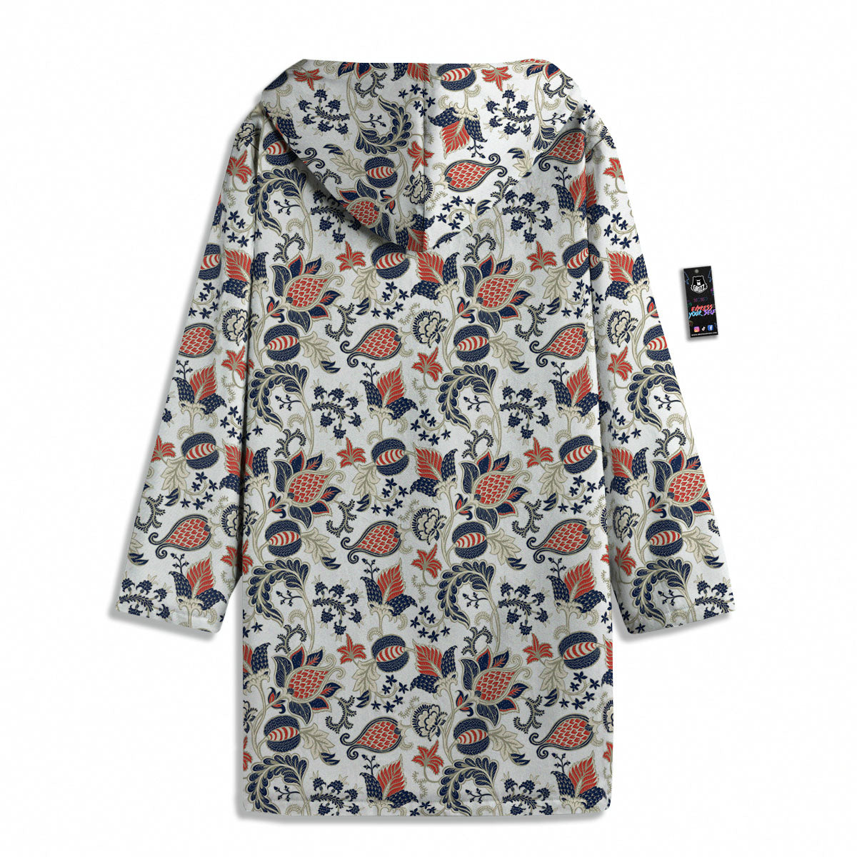 Flower Boho Paisley Print Pattern Men's Windbreaker Jacket-grizzshop
