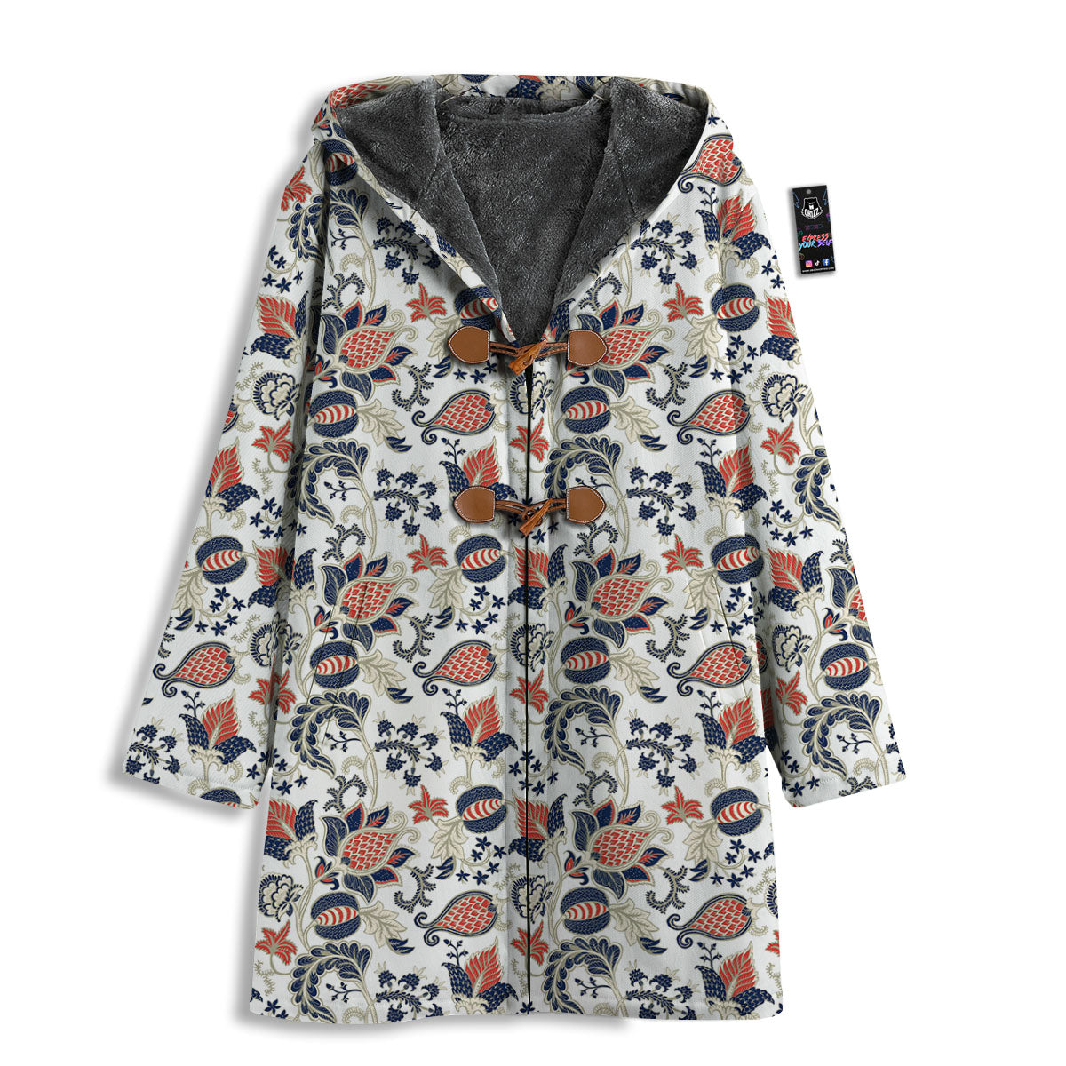 Flower Boho Paisley Print Pattern Men's Windbreaker Jacket-grizzshop