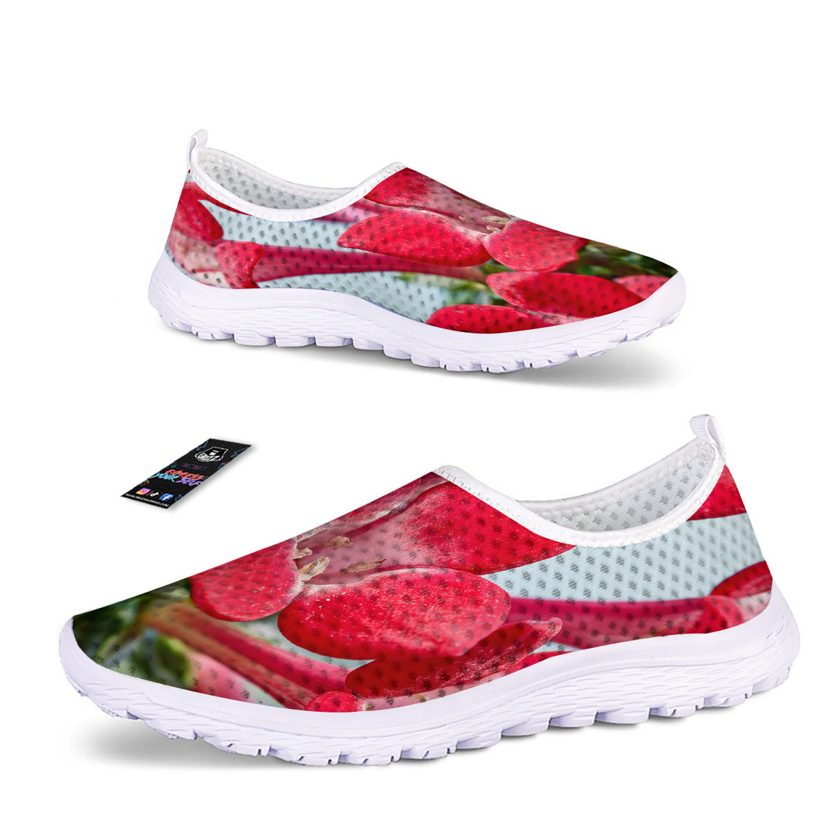 Flower Bouvardia Print Nurse Shoes-grizzshop