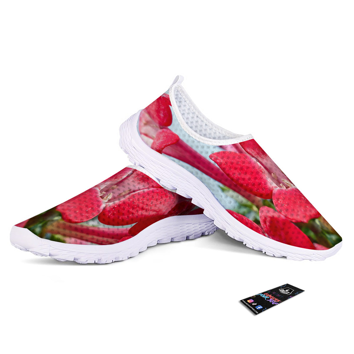 Flower Bouvardia Print Nurse Shoes-grizzshop