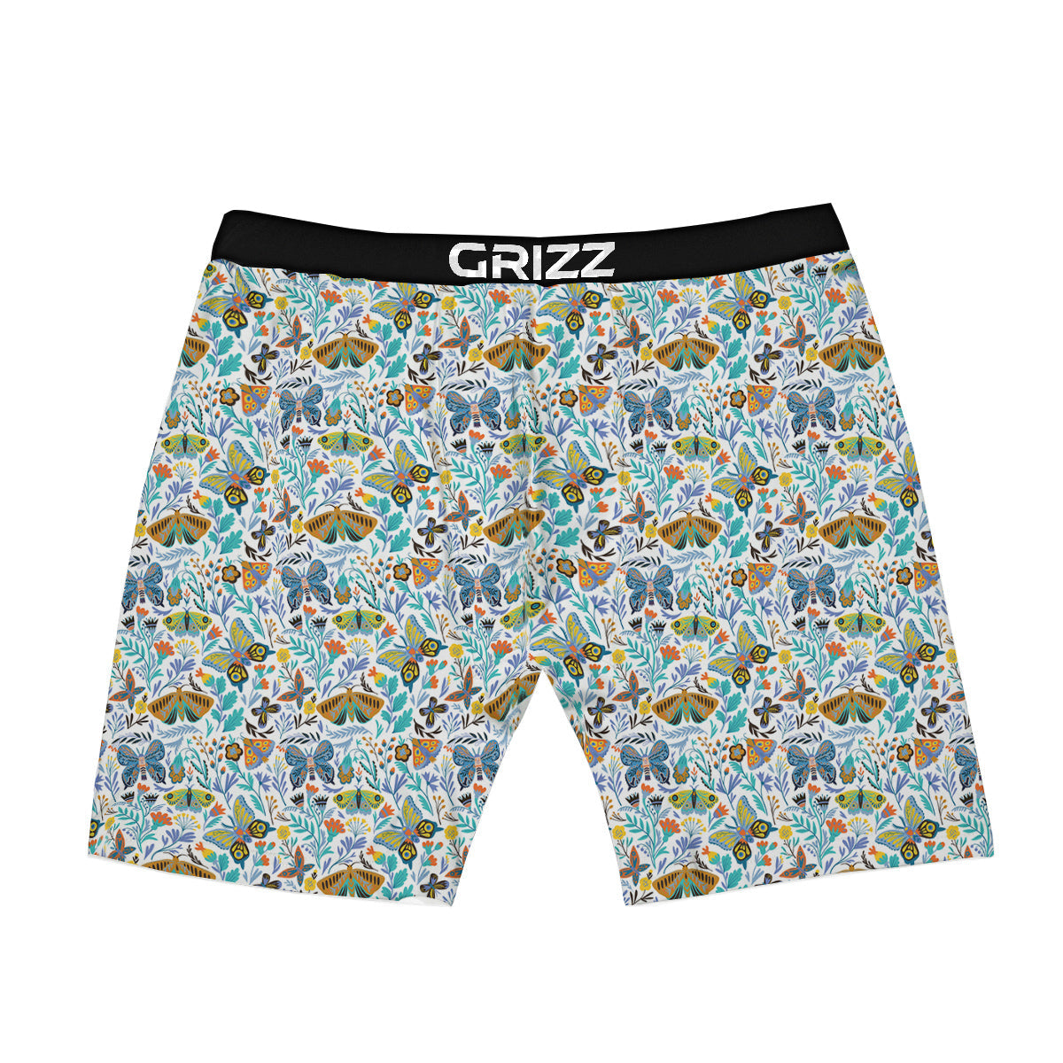 Flower Butterfly And Print Pattern Boxer Briefs-grizzshop