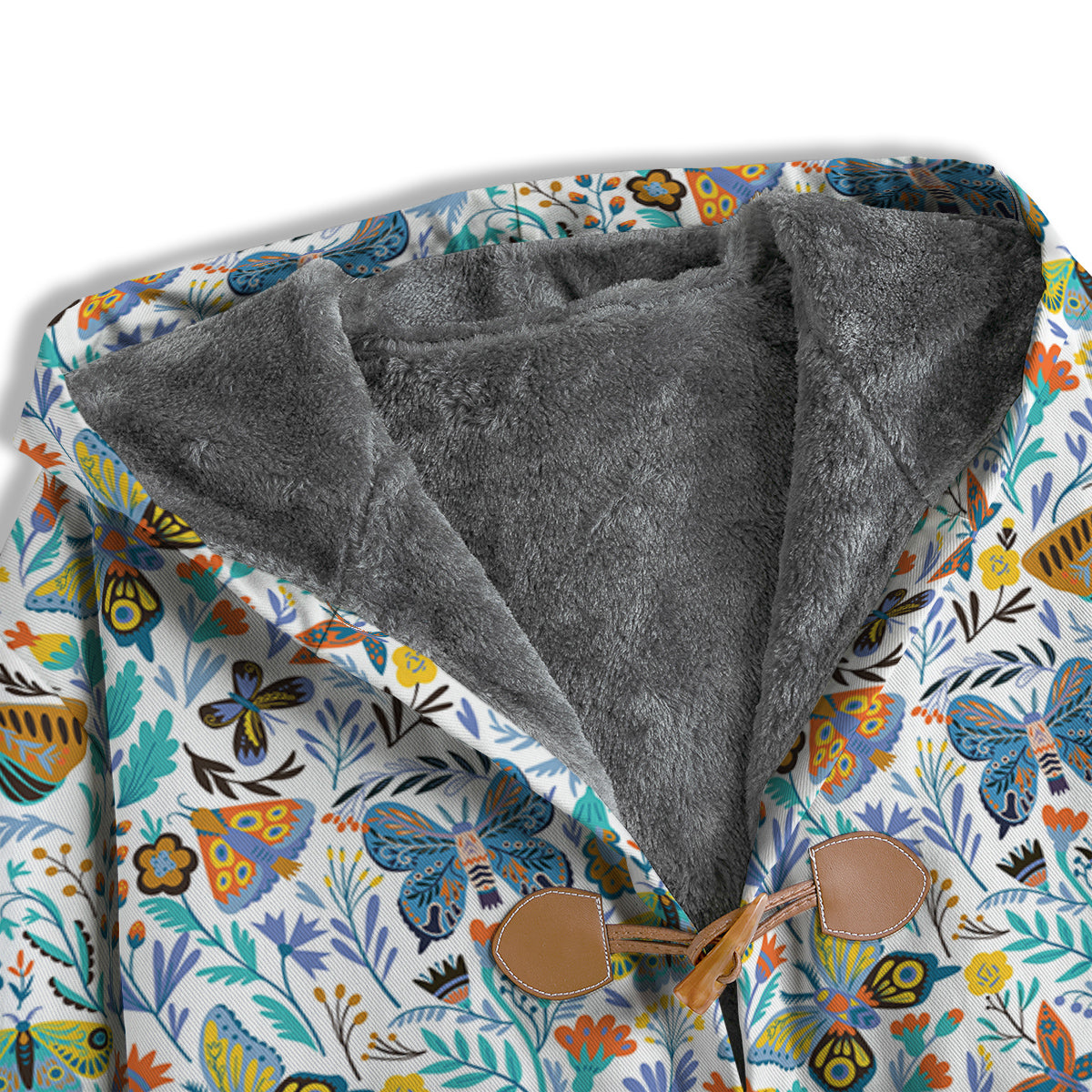 Flower Butterfly And Print Pattern Men's Windbreaker Jacket-grizzshop
