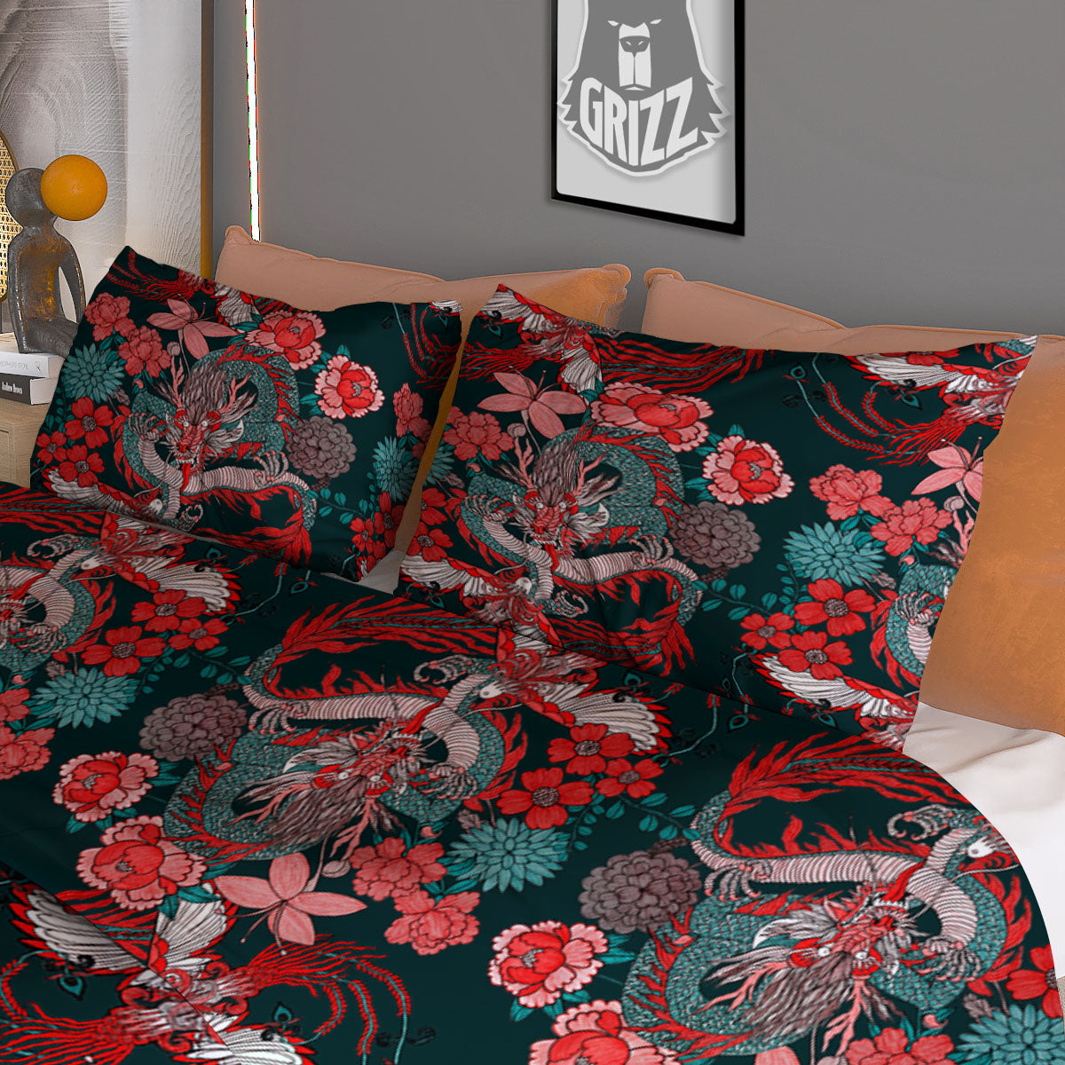 Fox Geometric Print Duvet Cover Bedding Set