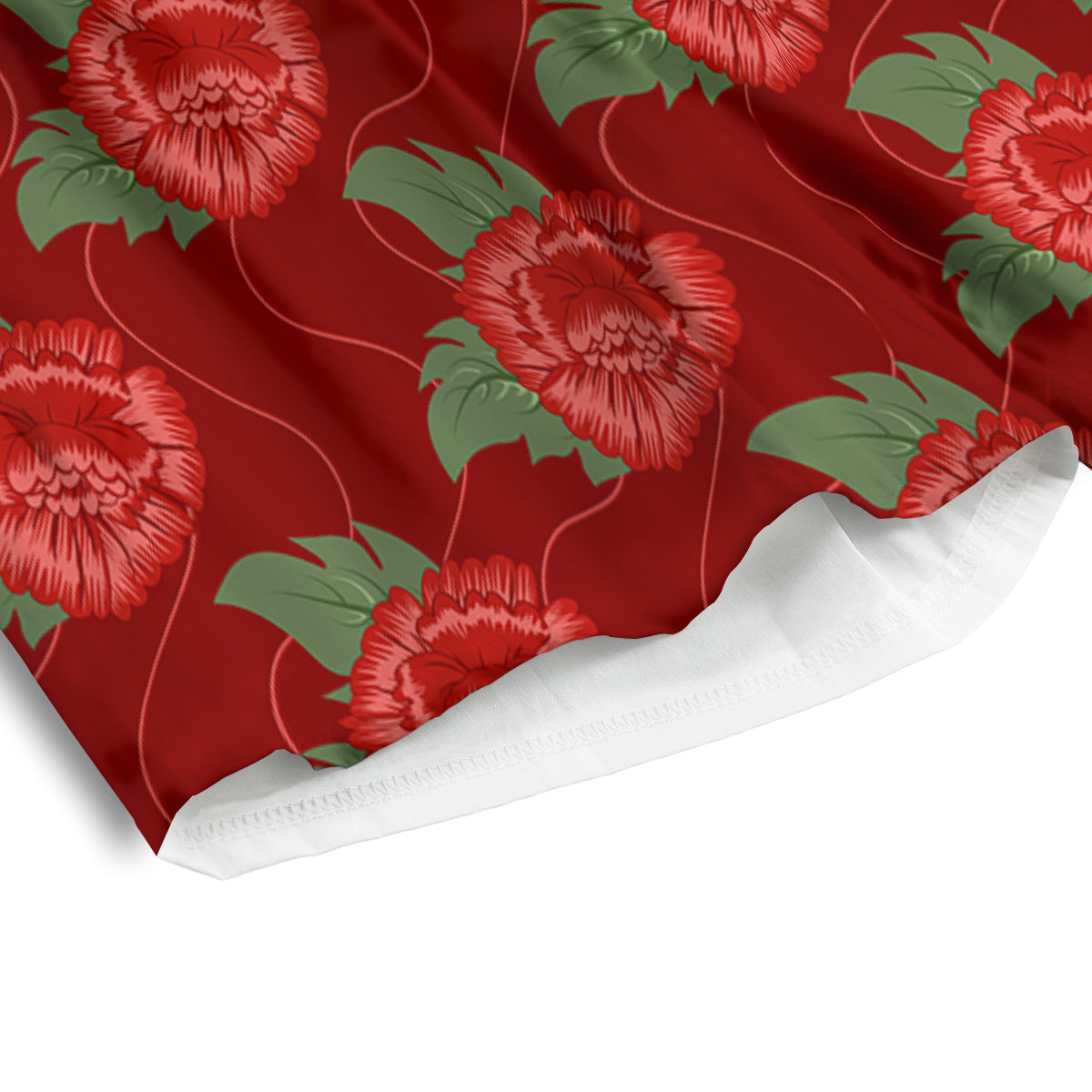 Flower Chinese Vintage Print Pattern Men's Athletic Shorts