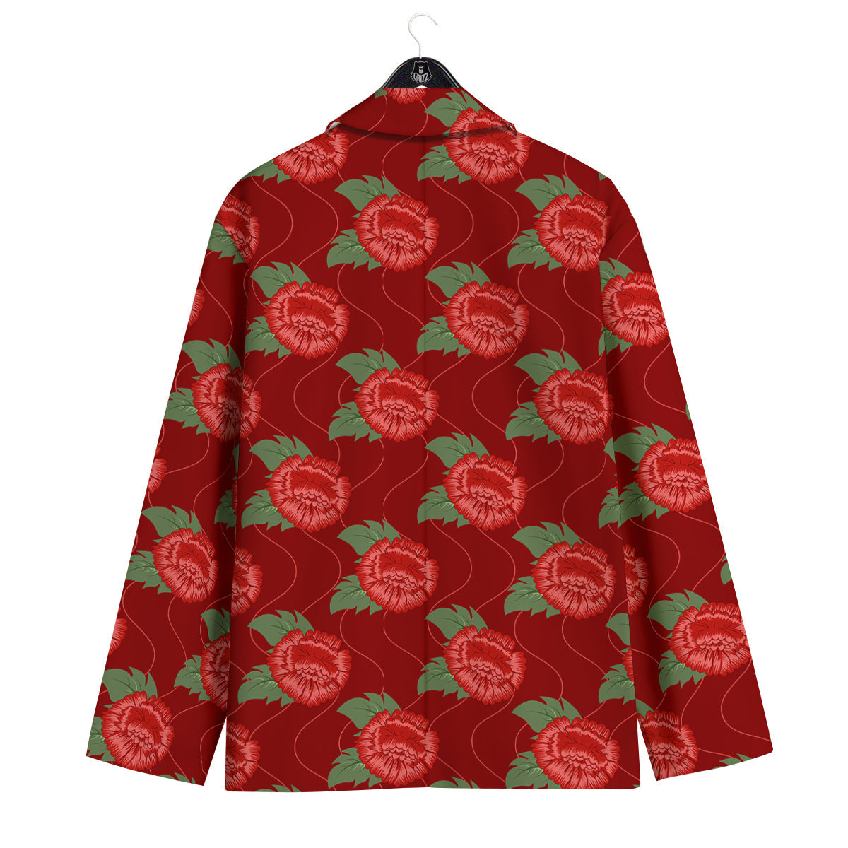 Flower Chinese Vintage Print Pattern Men's Sport Coat-grizzshop
