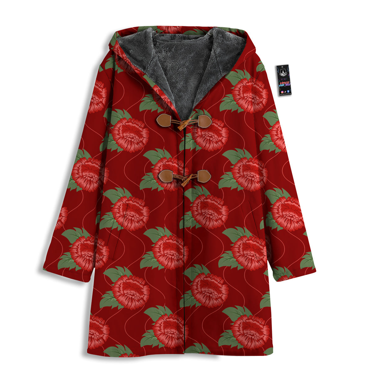 Flower Chinese Vintage Print Pattern Men's Windbreaker Jacket-grizzshop
