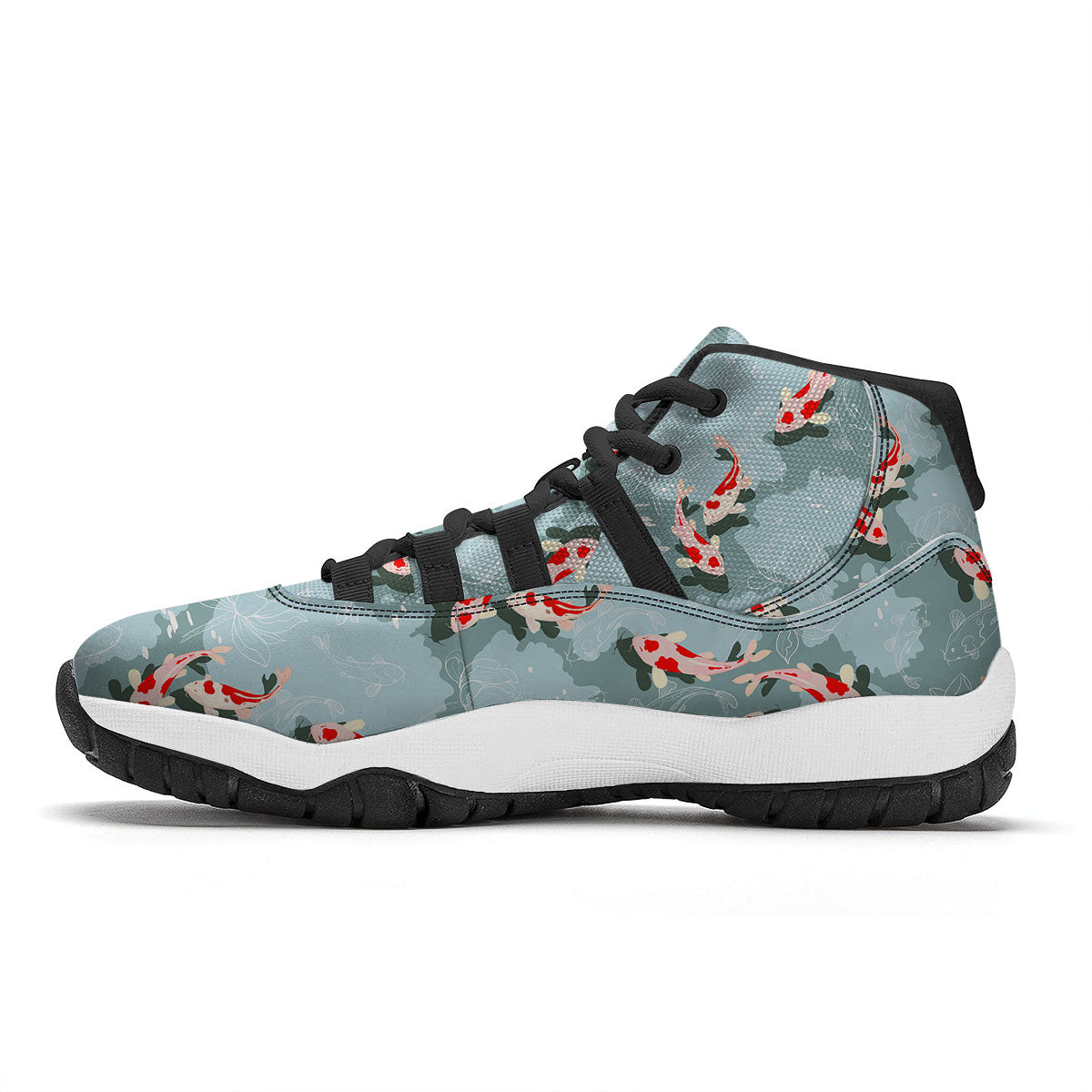 Flower Daffodil Drawing Print Pattern Black Bball Shoes-grizzshop