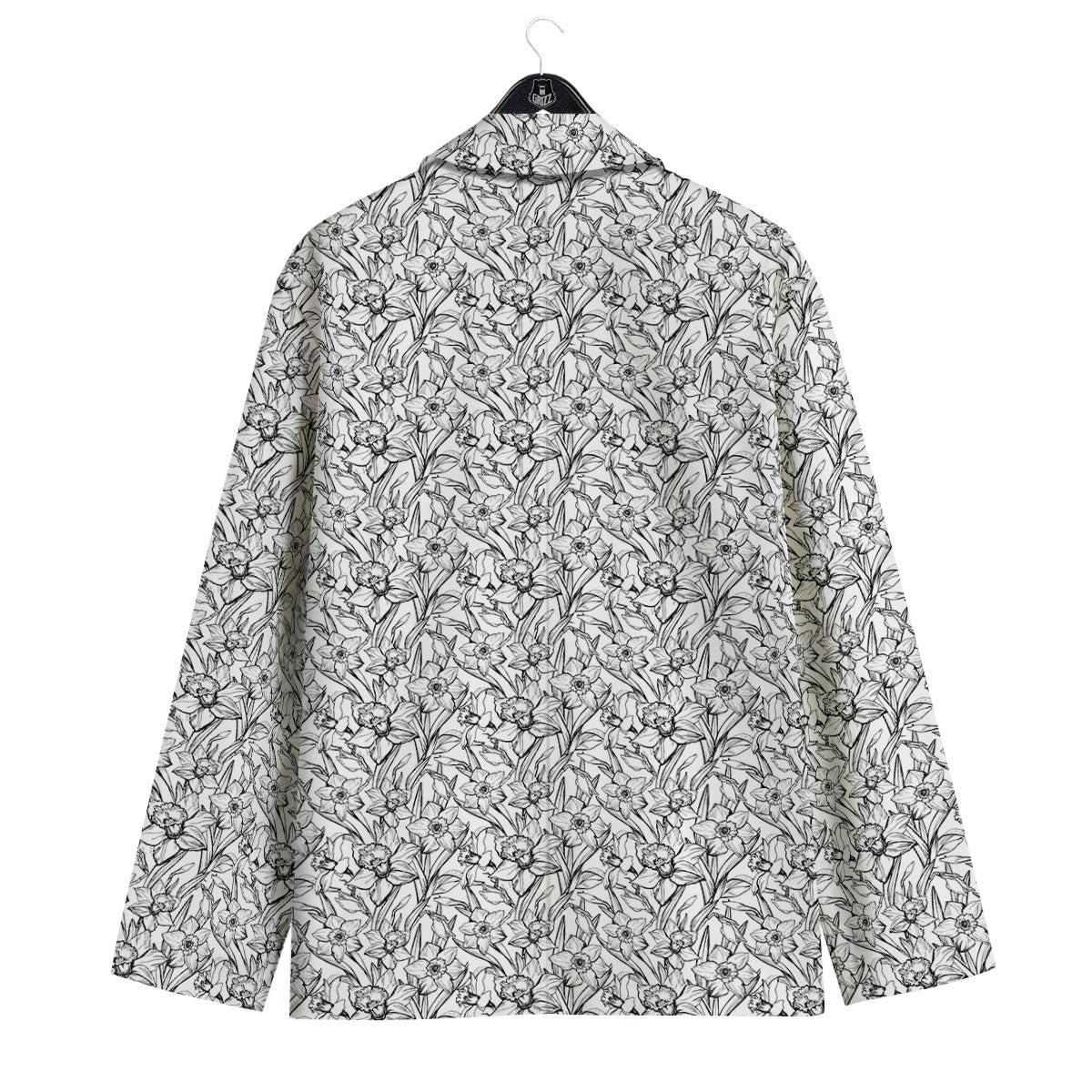 Flower Daffodil Drawing Print Pattern Men's Sport Coat-grizzshop