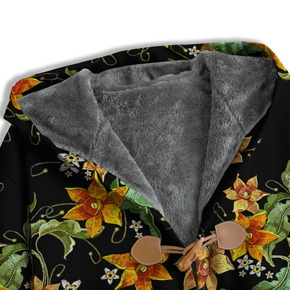 Flower Daffodil Vintage Print Pattern Men's Windbreaker Jacket-grizzshop