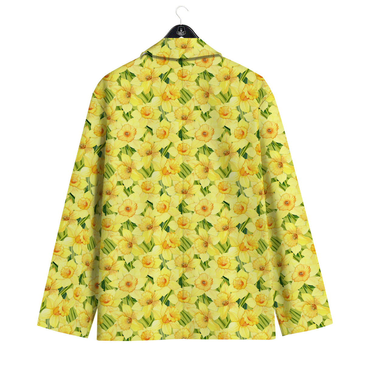 Flower Daffodil Watercolor Print Pattern Men's Sport Coat-grizzshop
