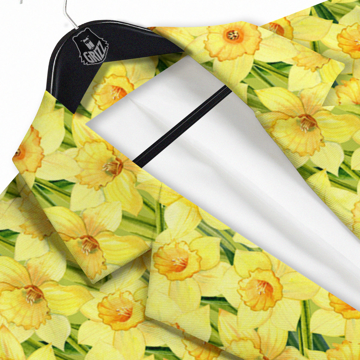 Flower Daffodil Watercolor Print Pattern Men's Sport Coat-grizzshop