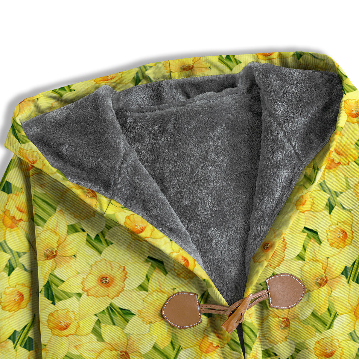 Flower Daffodil Watercolor Print Pattern Men's Windbreaker Jacket-grizzshop