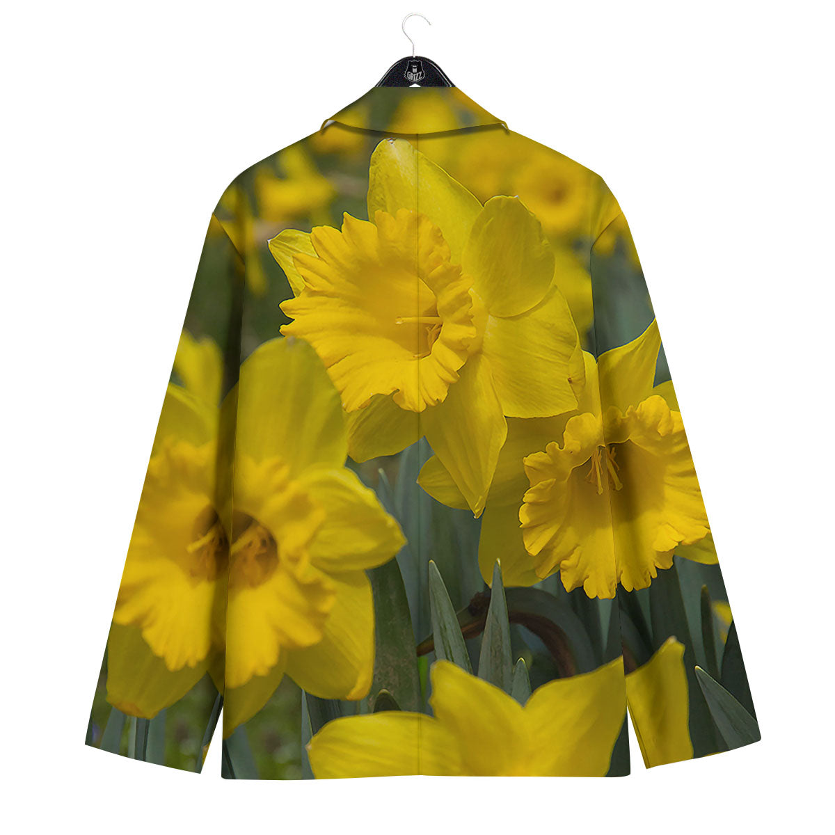 Flower Daffodil Yellow Print Men's Sport Coat-grizzshop