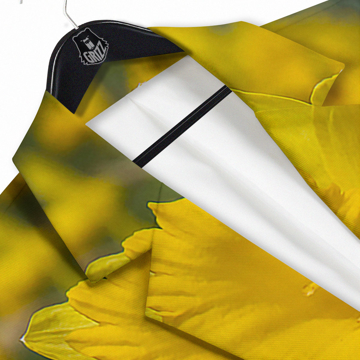Flower Daffodil Yellow Print Men's Sport Coat-grizzshop