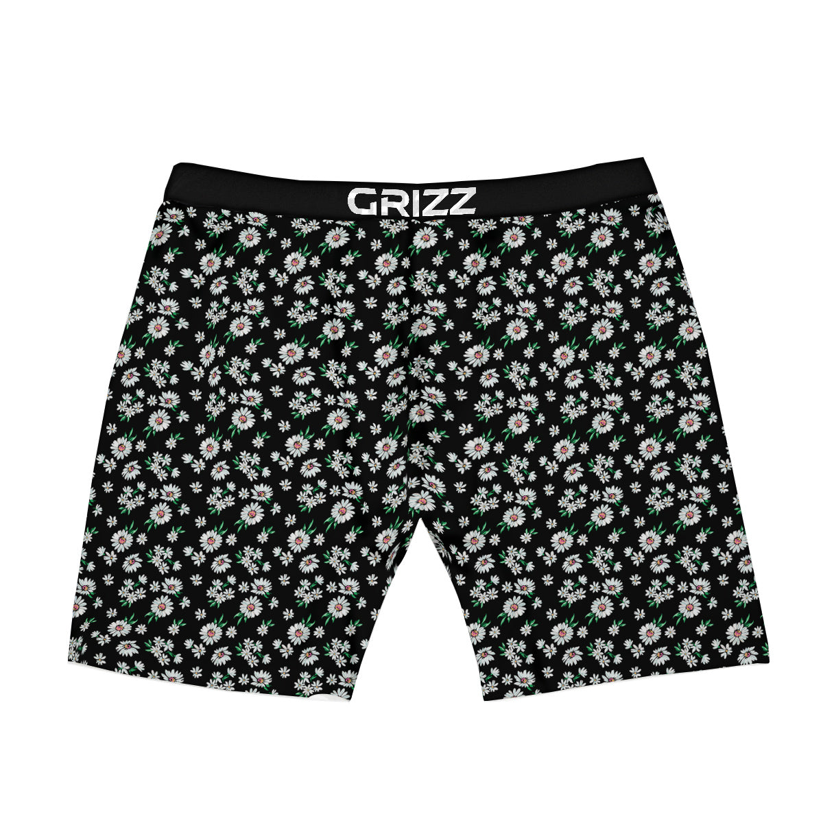 Flower Daisy Print Pattern Boxer Briefs-grizzshop