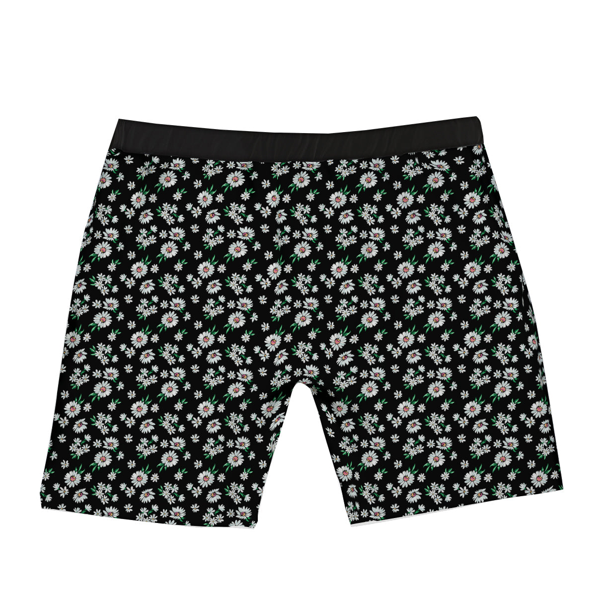 Flower Daisy Print Pattern Boxer Briefs-grizzshop