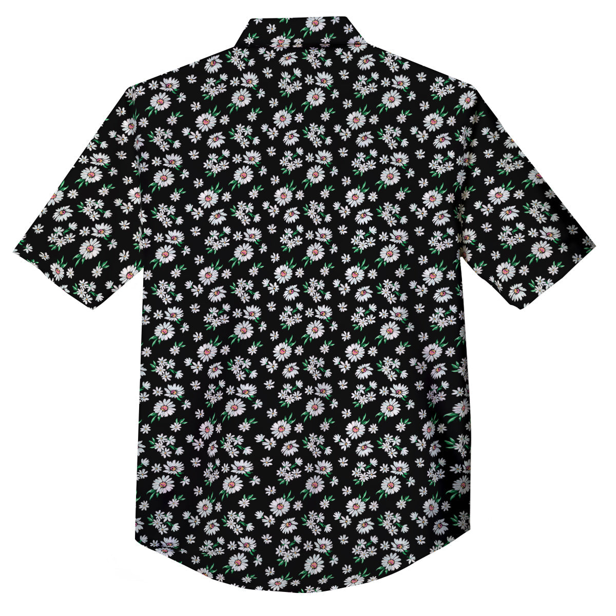 Flower Daisy Print Pattern Button Up Shirt-grizzshop