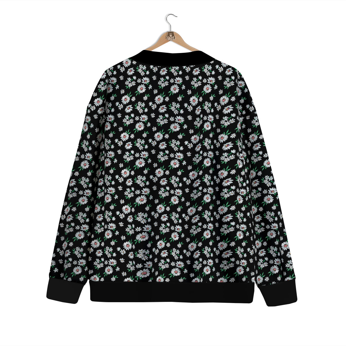 Flower Daisy Print Pattern Cardigan-grizzshop