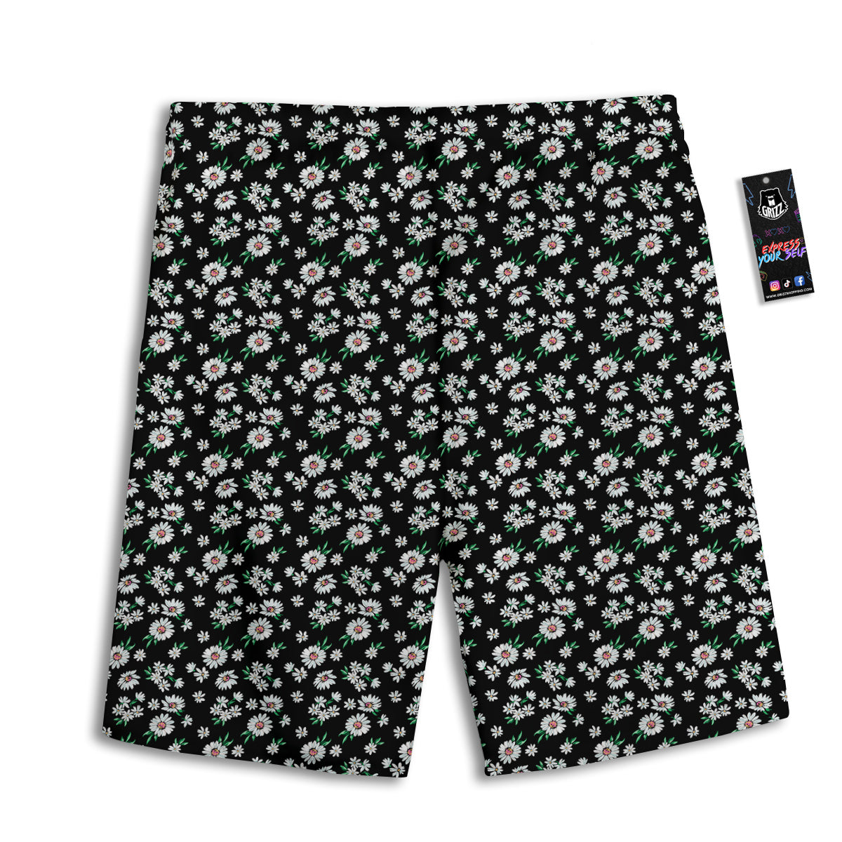 Fox Orange Print Pattern Men's Athletic Shorts