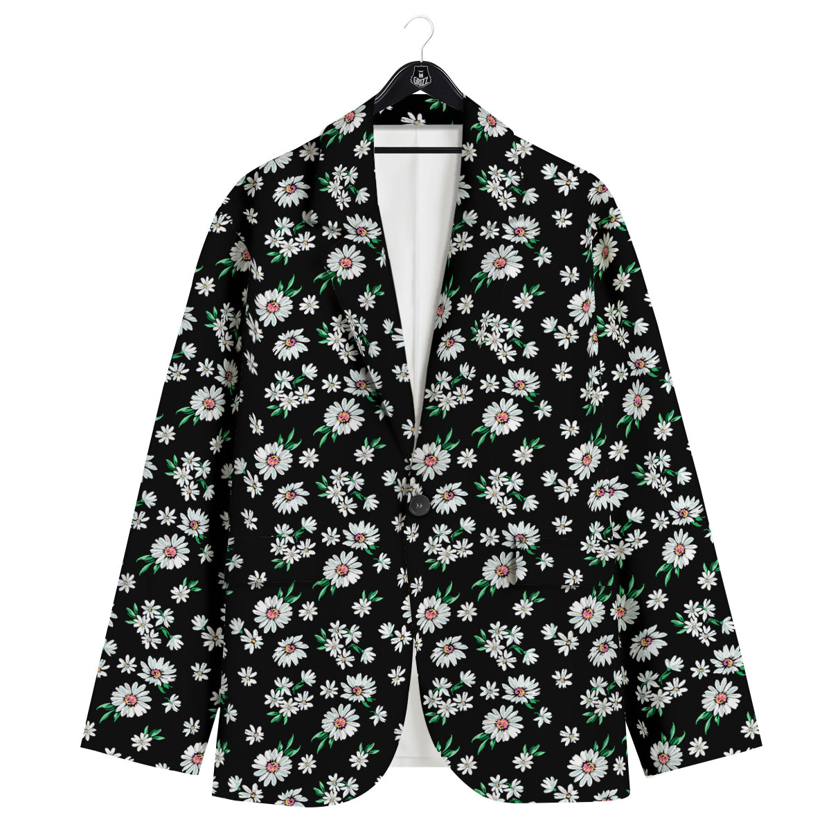 Flower Daisy Print Pattern Men's Sport Coat-grizzshop