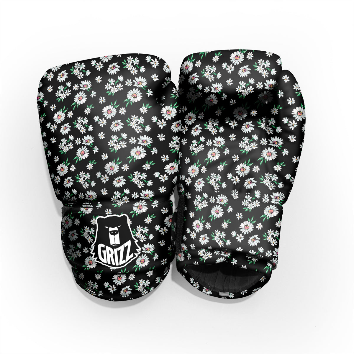 Flower Daisy Print Pattern Pro Boxing Glove