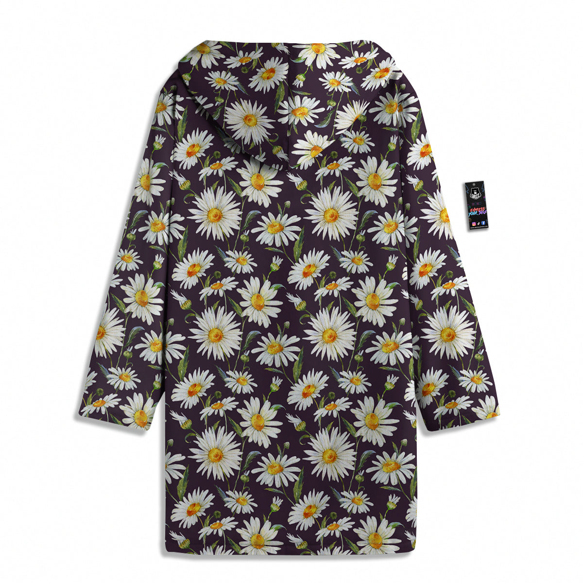 Flower Daisy Watercolor Print Pattern Men's Windbreaker Jacket-grizzshop