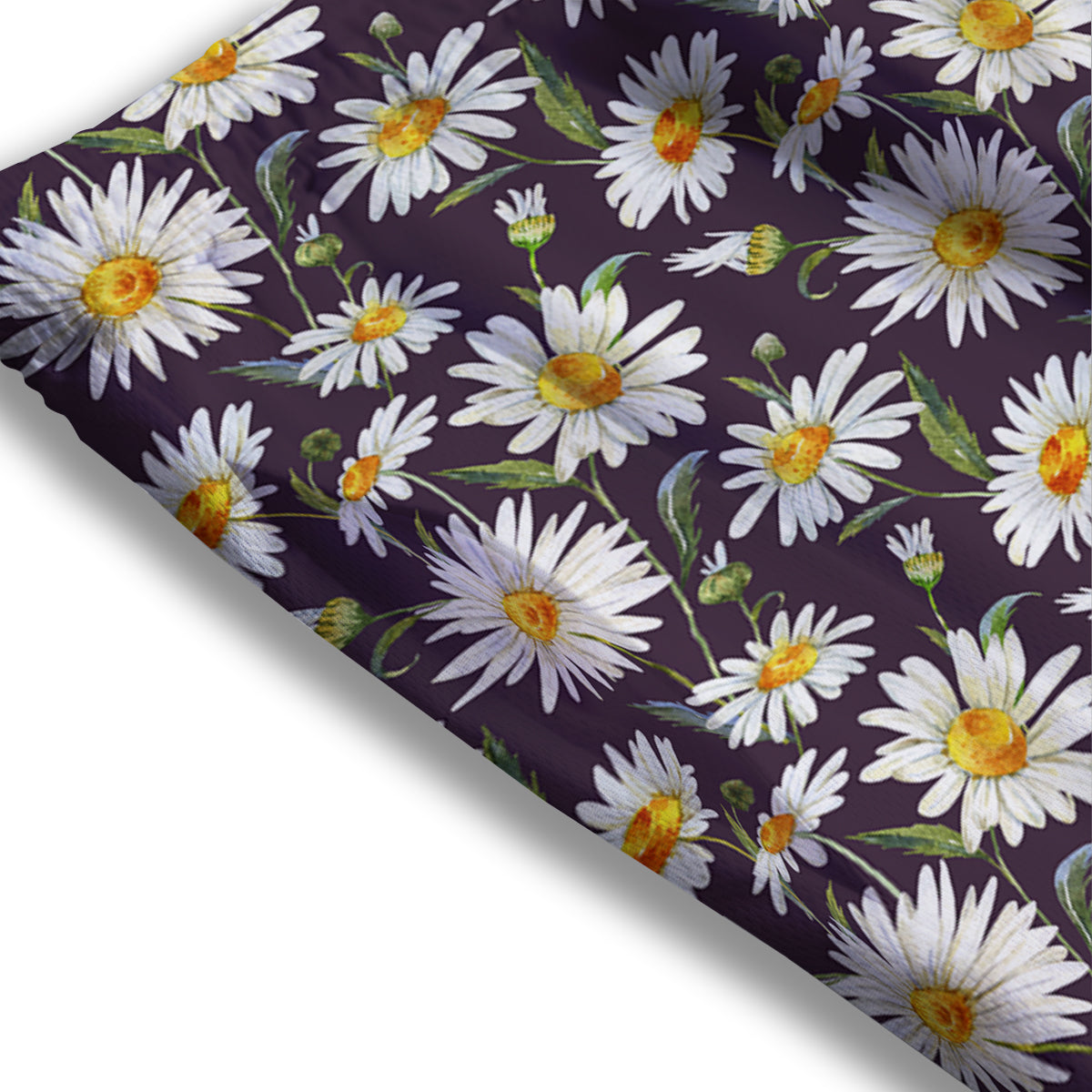Flower Daisy Watercolor Print Pattern Mesh Shorts