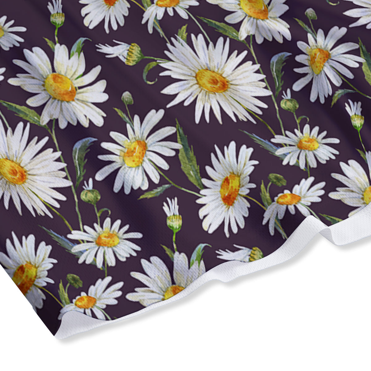 Flower Daisy Watercolor Print Pattern Mesh Shorts