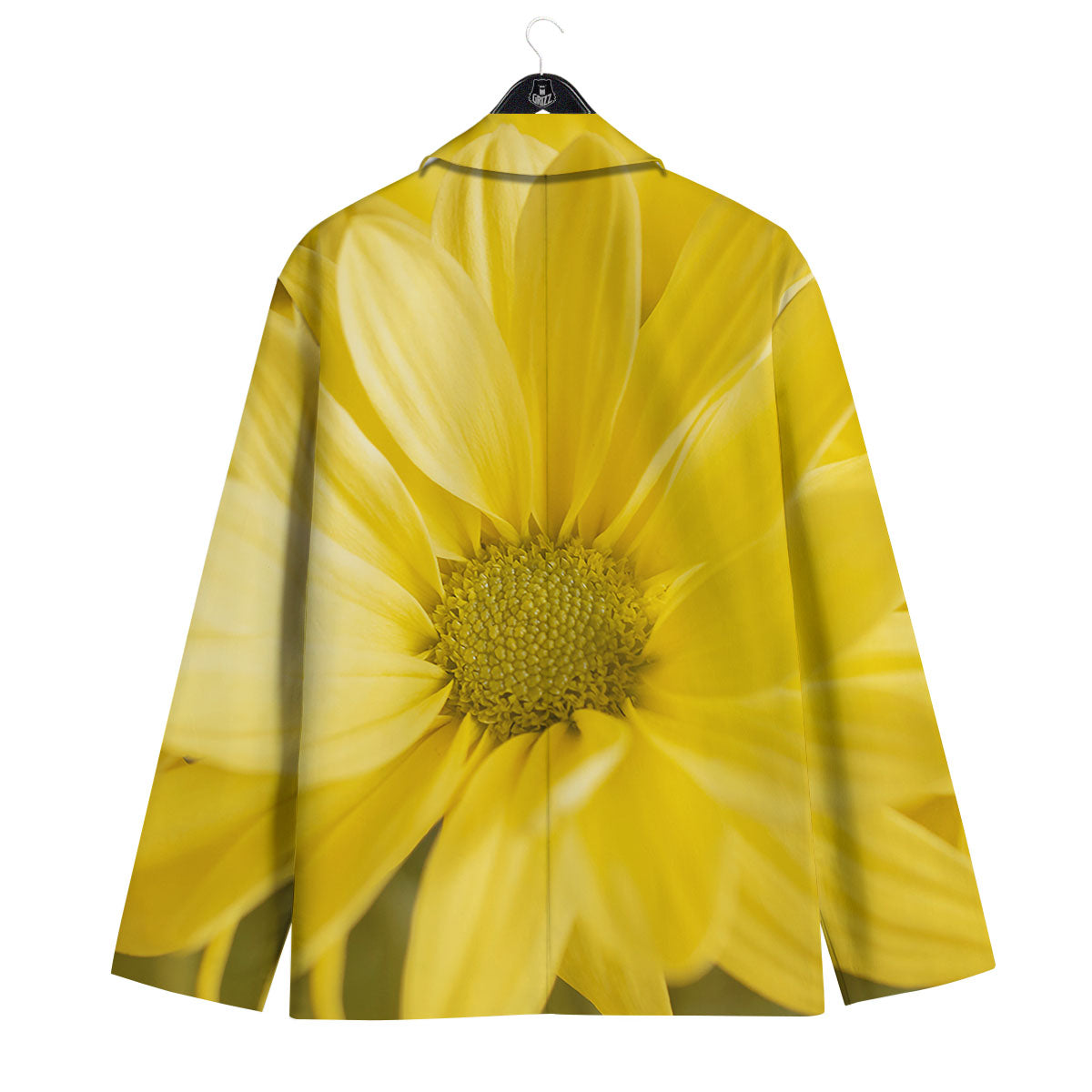 Flower Daisy Yellow Print Men's Sport Coat-grizzshop