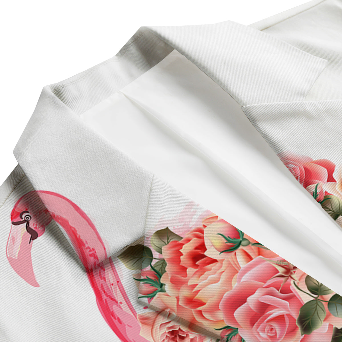 Flower Flamingo Men's Blazer-grizzshop