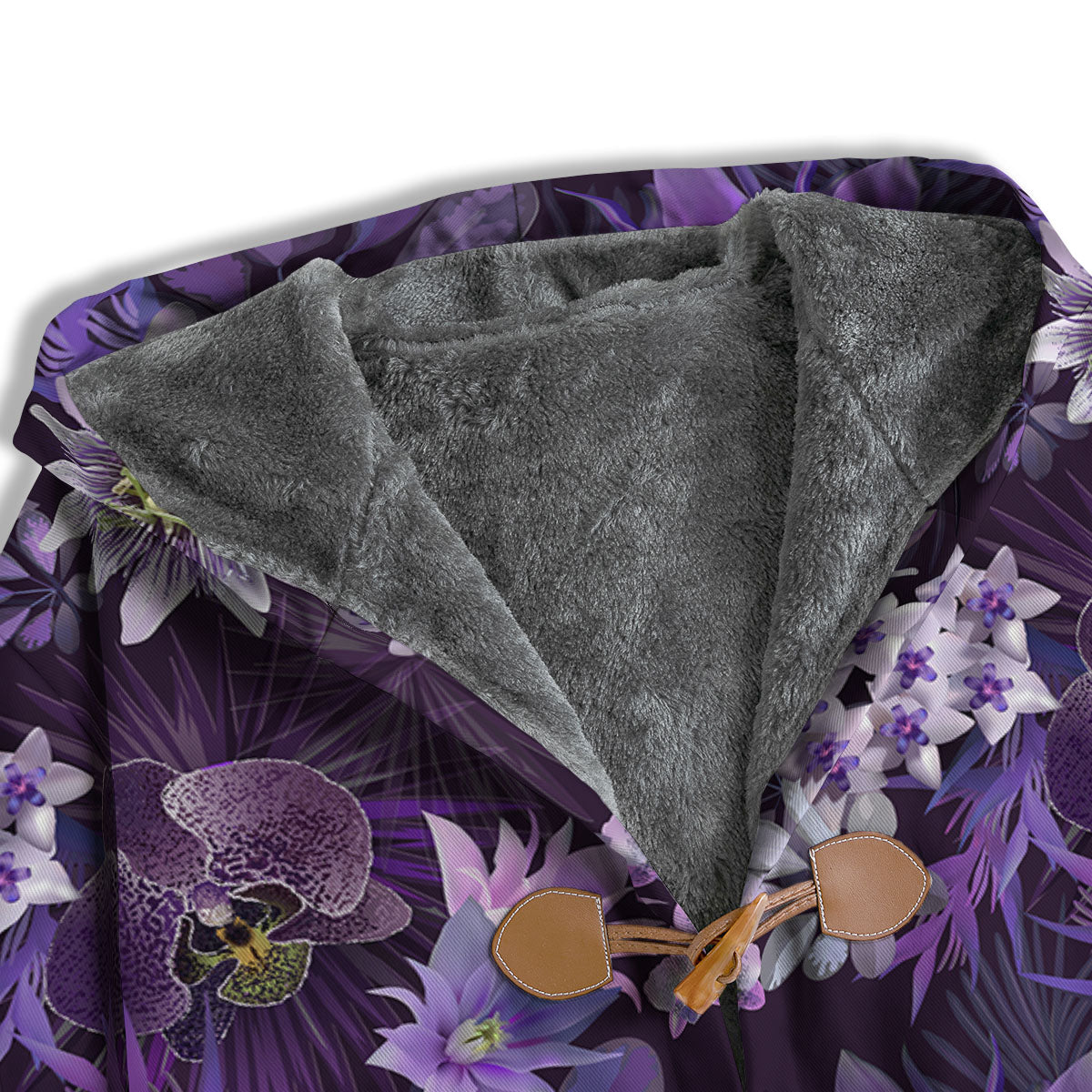 Flower Floral Purple Print Pattern Men's Windbreaker Jacket-grizzshop
