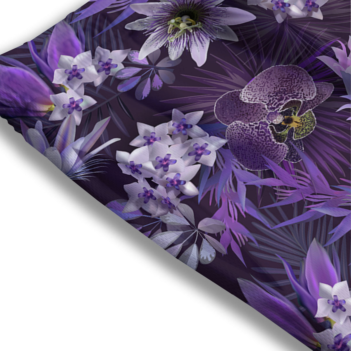 Flower Floral Purple Print Pattern Mesh Shorts