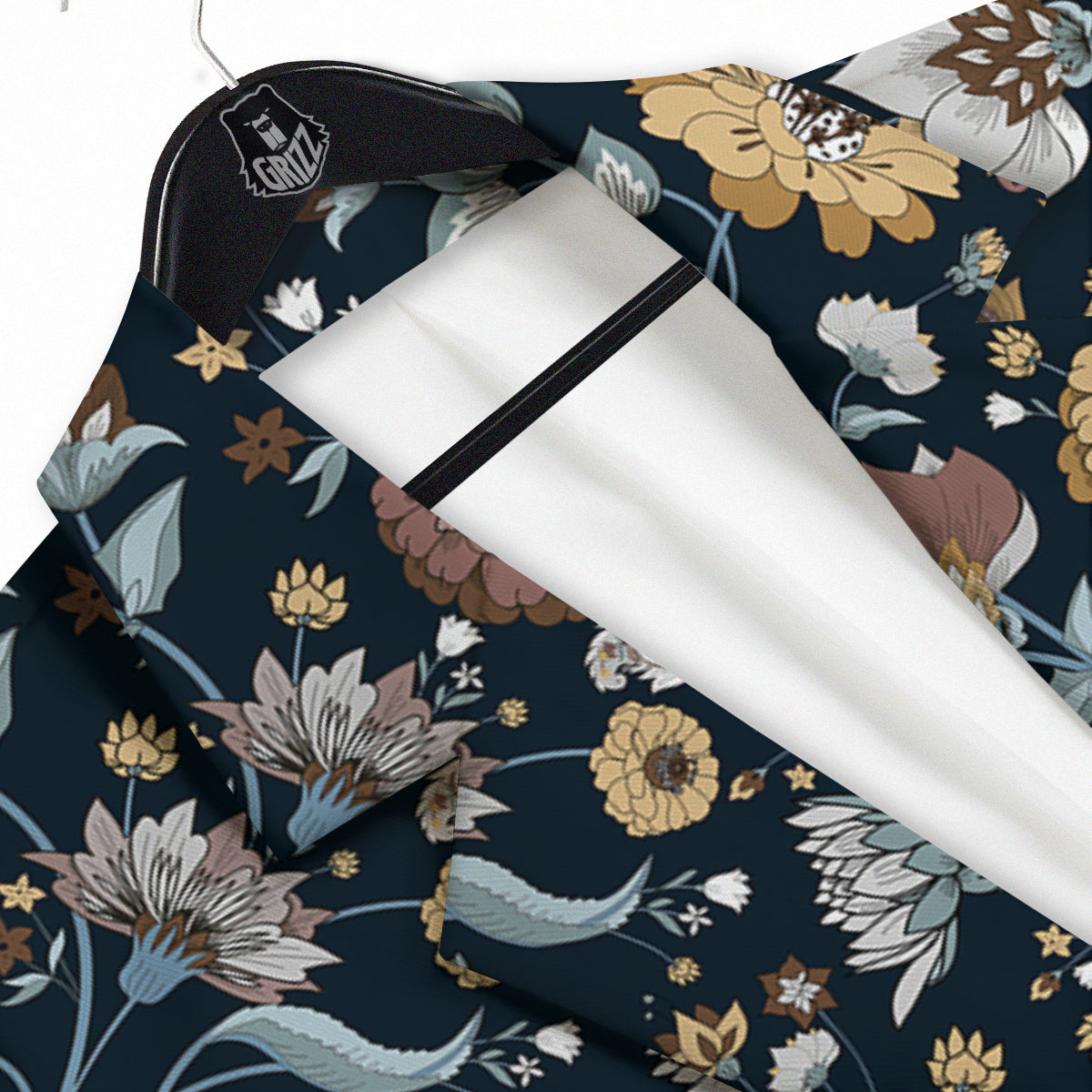 Flower Floral Vintage Print Pattern Men's Sport Coat-grizzshop