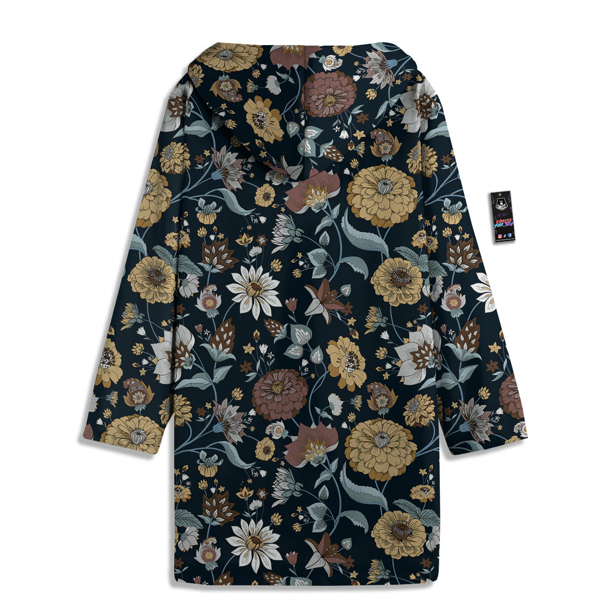 Flower Floral Vintage Print Pattern Men's Windbreaker Jacket-grizzshop