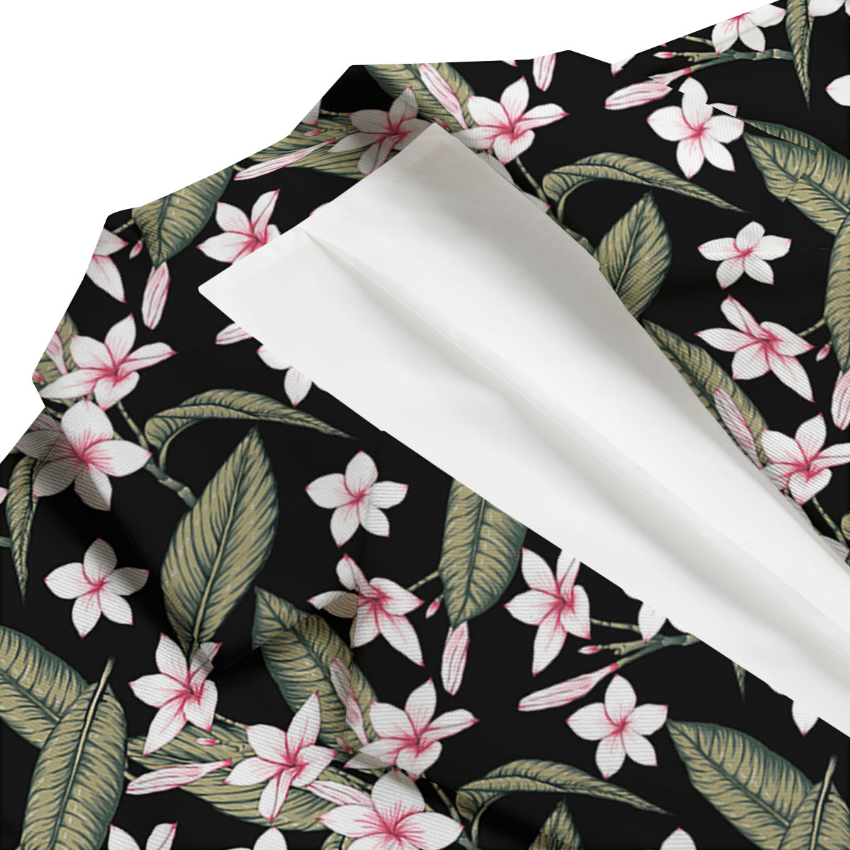 Flower Frangipani Print Pattern Men's Blazer-grizzshop