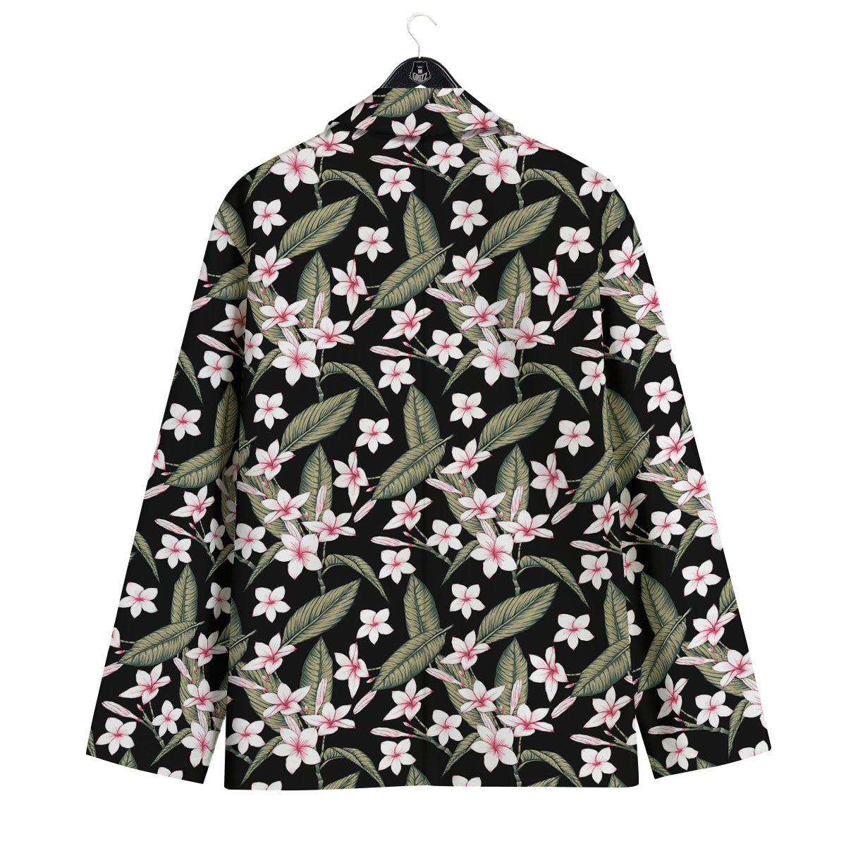 Flower Frangipani Print Pattern Men's Sport Coat-grizzshop