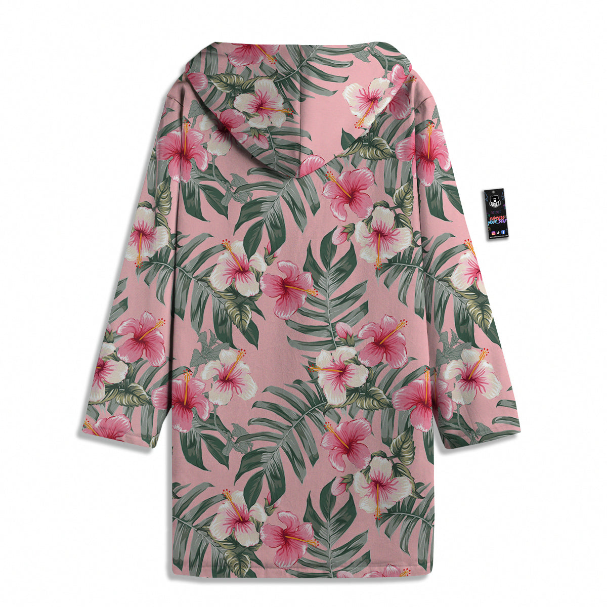 Flower Frangipani Tropical Print Pattern Men's Windbreaker Jacket-grizzshop