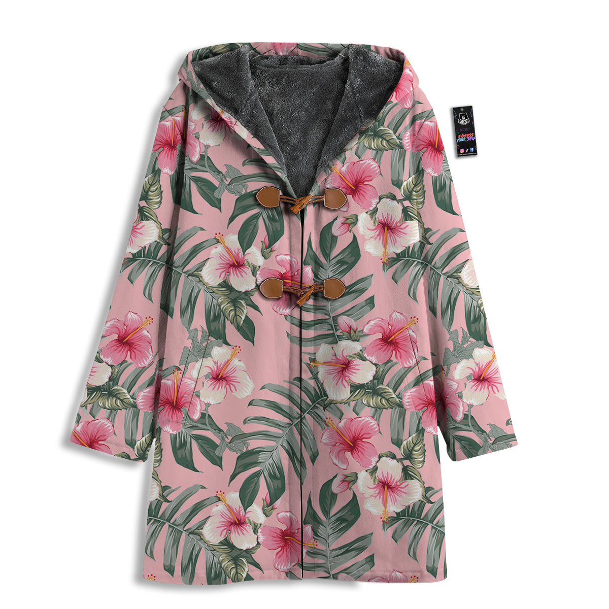 Flower Frangipani Tropical Print Pattern Men's Windbreaker Jacket-grizzshop