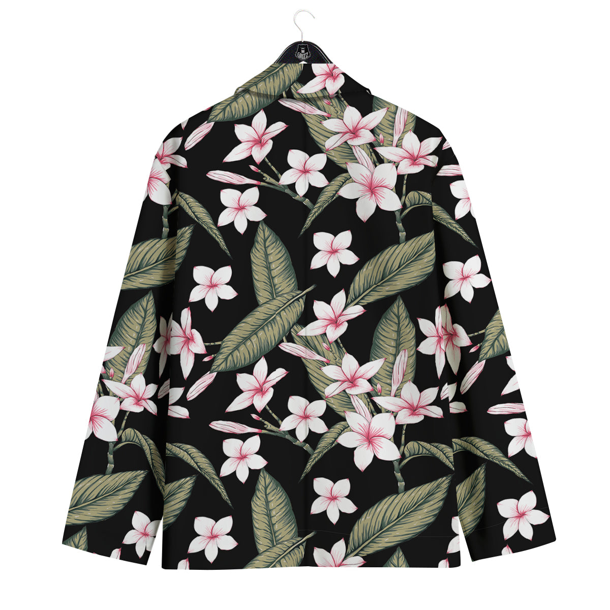Flower Frangipani Watercolor Print Pattern Men's Sport Coat-grizzshop