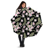 Flower Frangipani Watercolor Print Pattern Umbrella-grizzshop