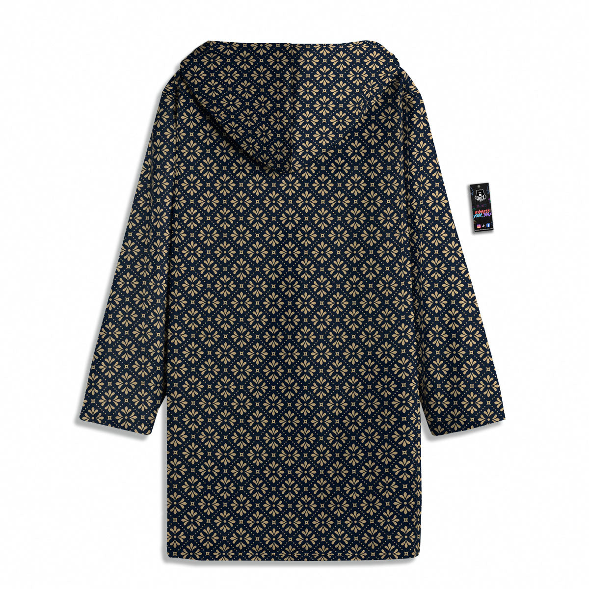 Flower Geometric Dot Print Pattern Men's Windbreaker Jacket-grizzshop