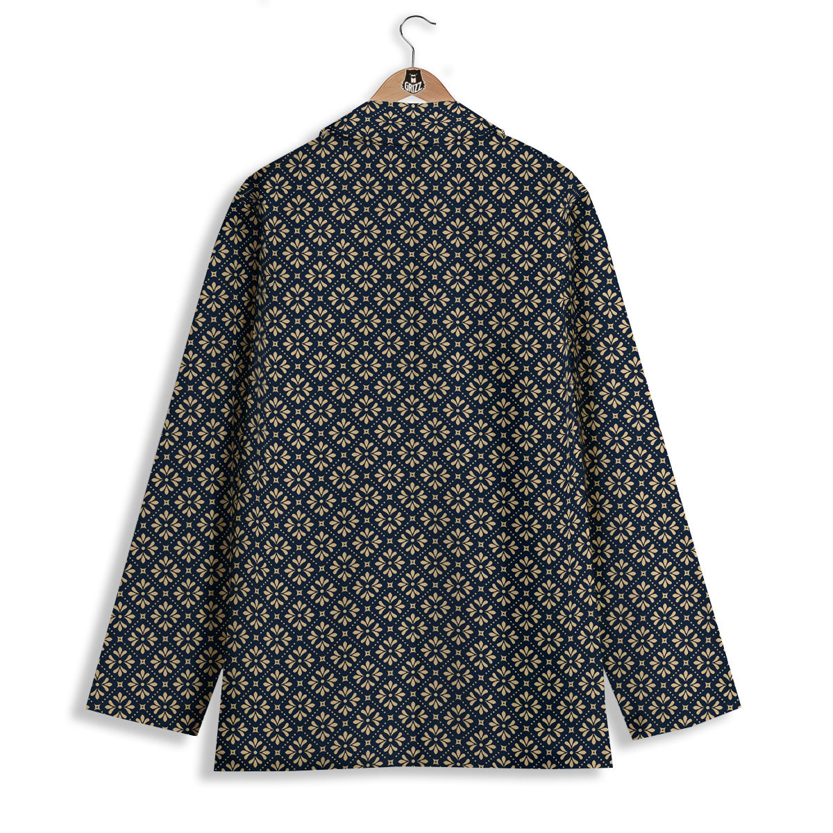 Flower Geometric Dot Print Pattern Women's Blazer-grizzshop