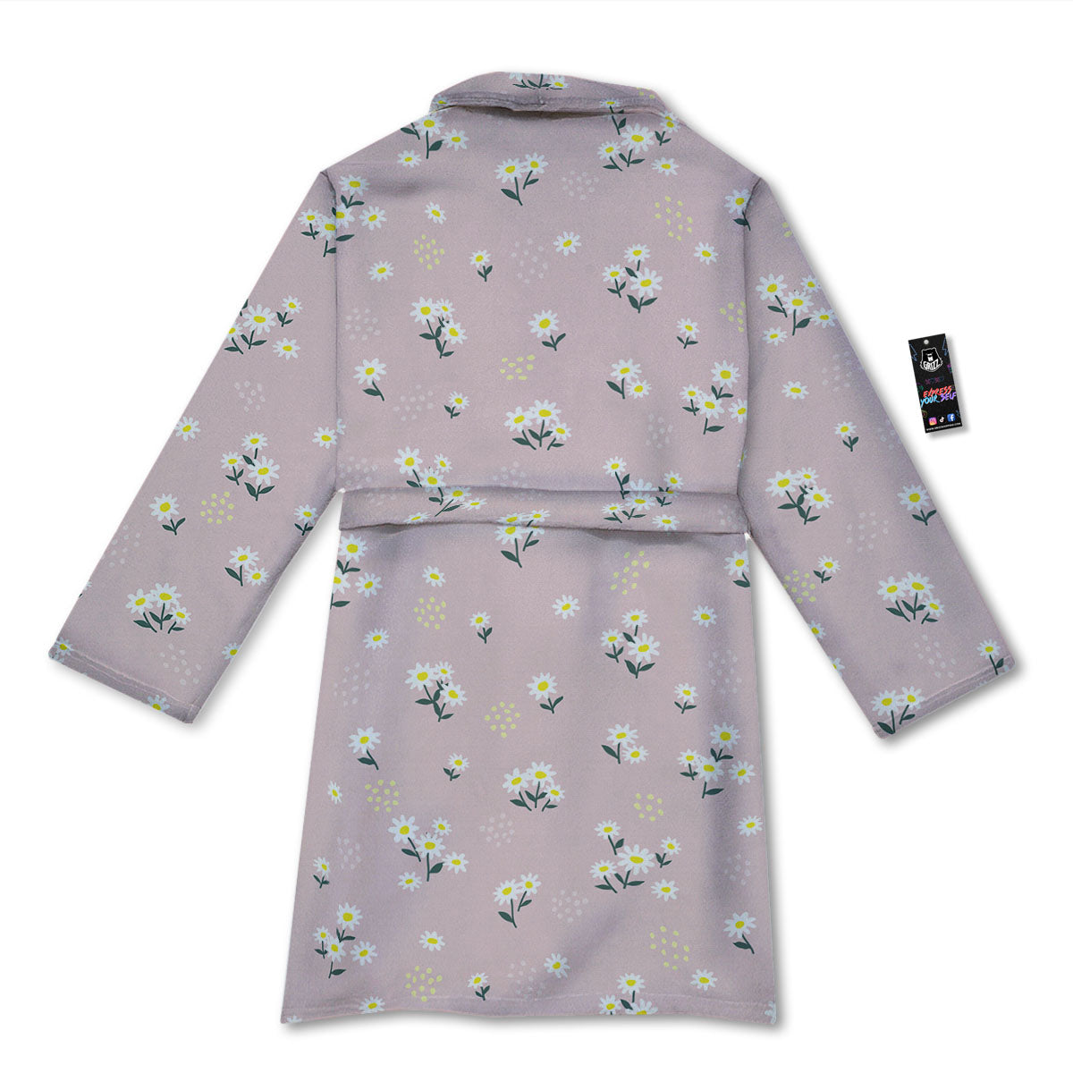 Flower Girly Spring Print Pattern Bathrobe-grizzshop