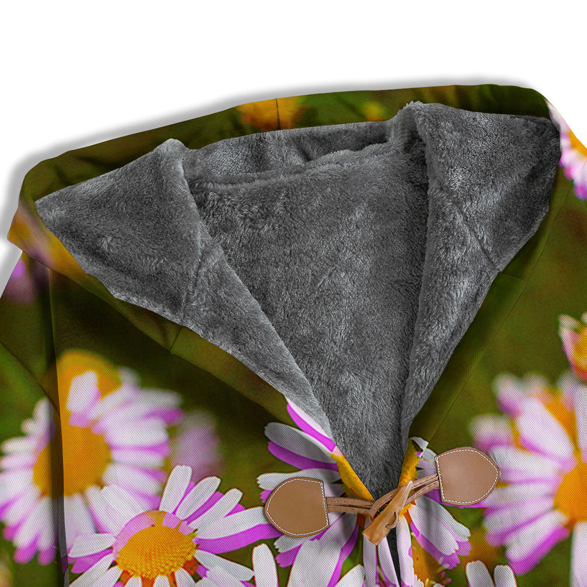 Flower Glitch Daisy Print Men's Windbreaker Jacket-grizzshop