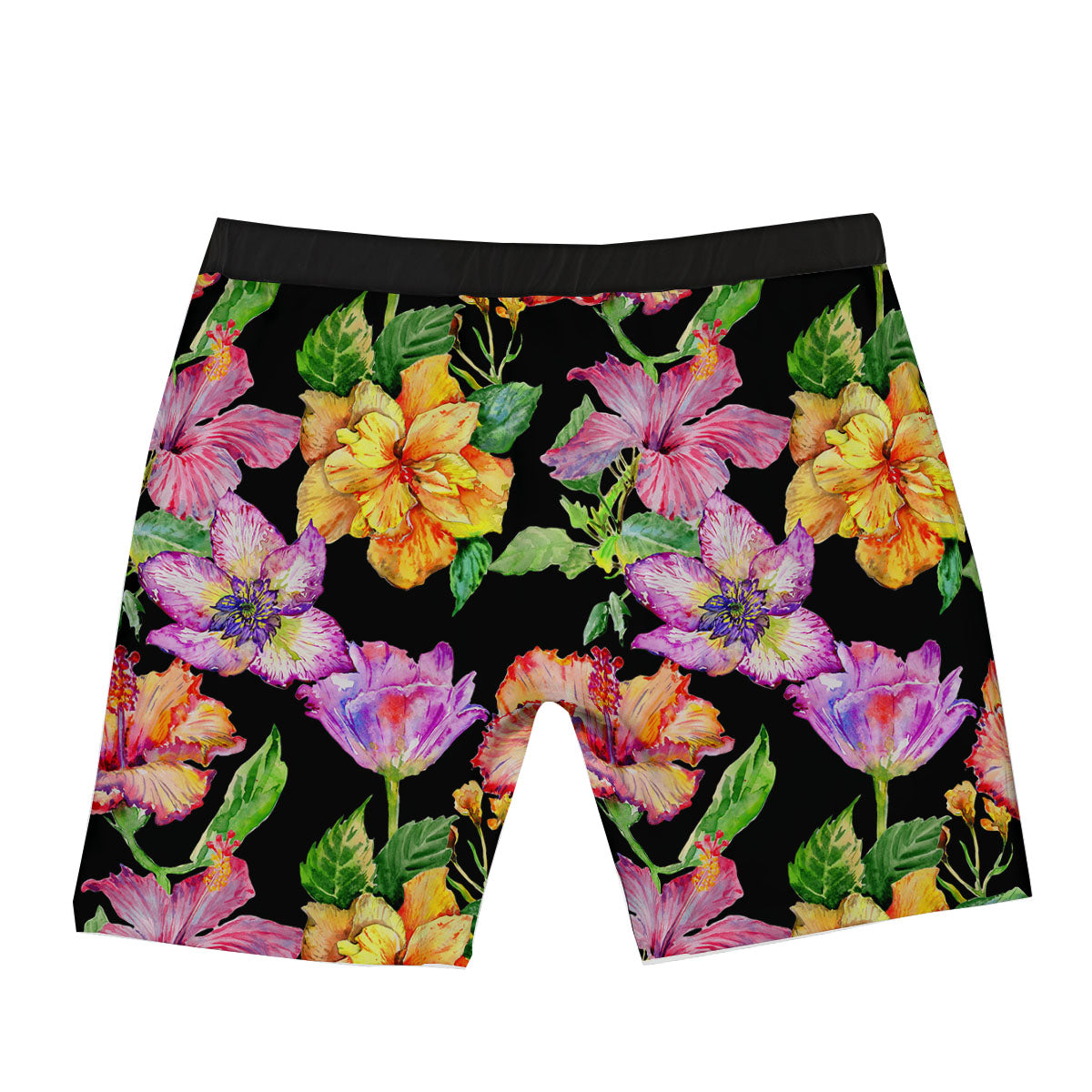 Flower Hawaiian Aloha Print Boxer Briefs-grizzshop