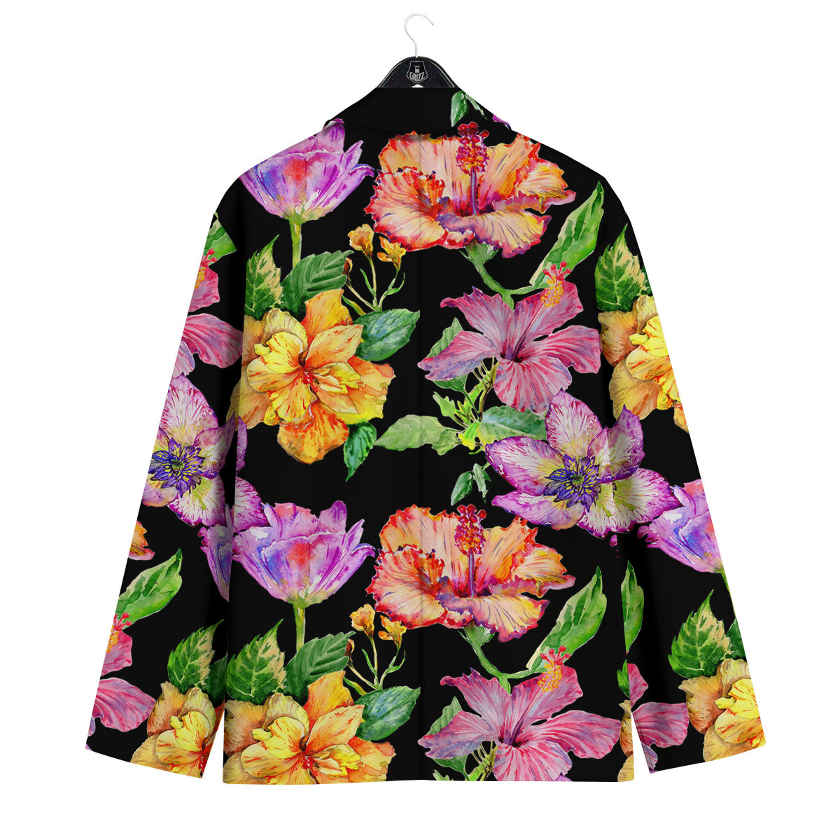 Flower Hawaiian Aloha Print Men's Sport Coat-grizzshop