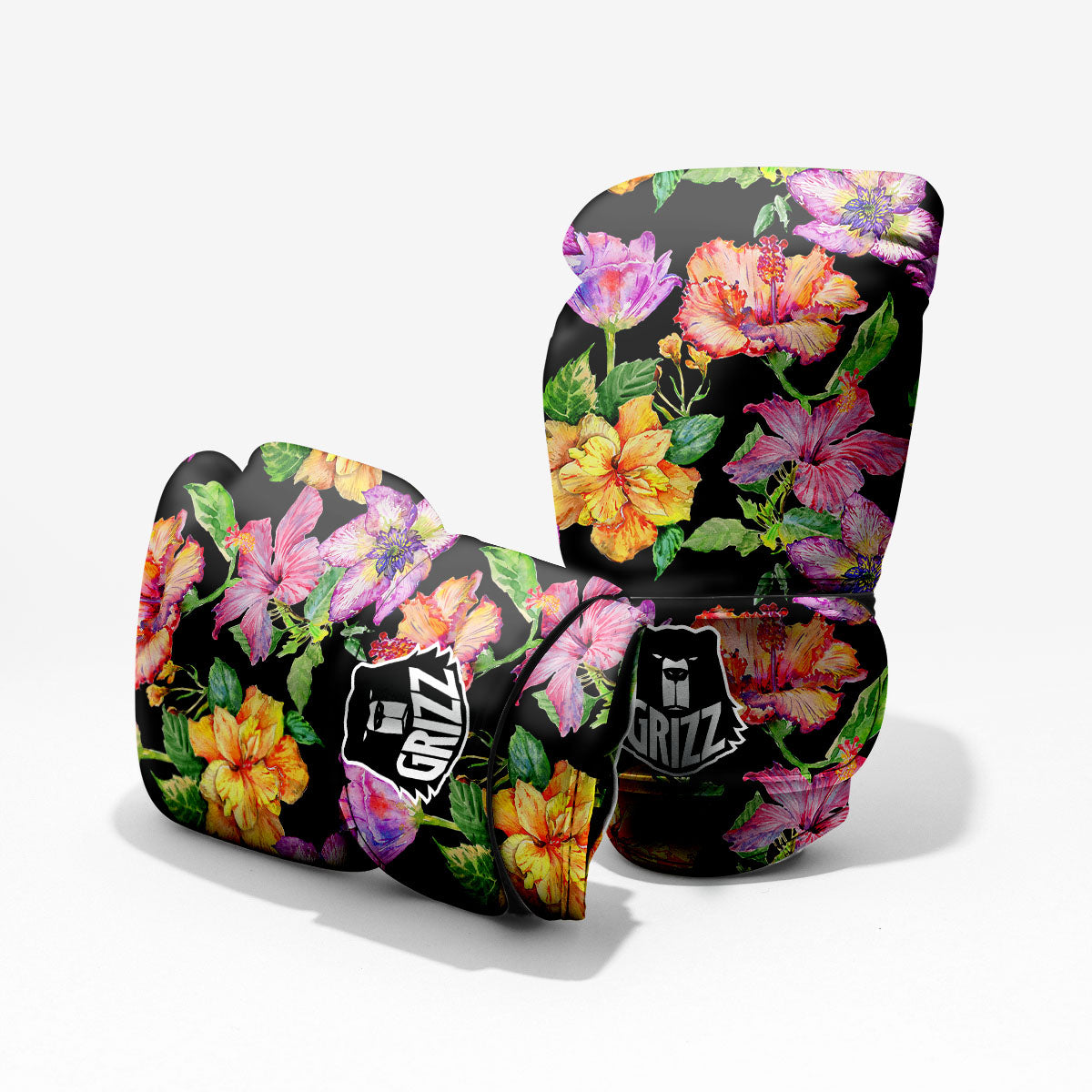 Flower Hawaiian Aloha Print Pro Boxing Glove