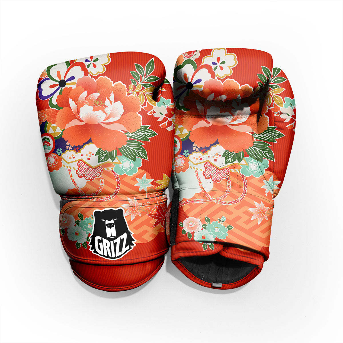 Flower Japanese Print Pro Boxing Glove