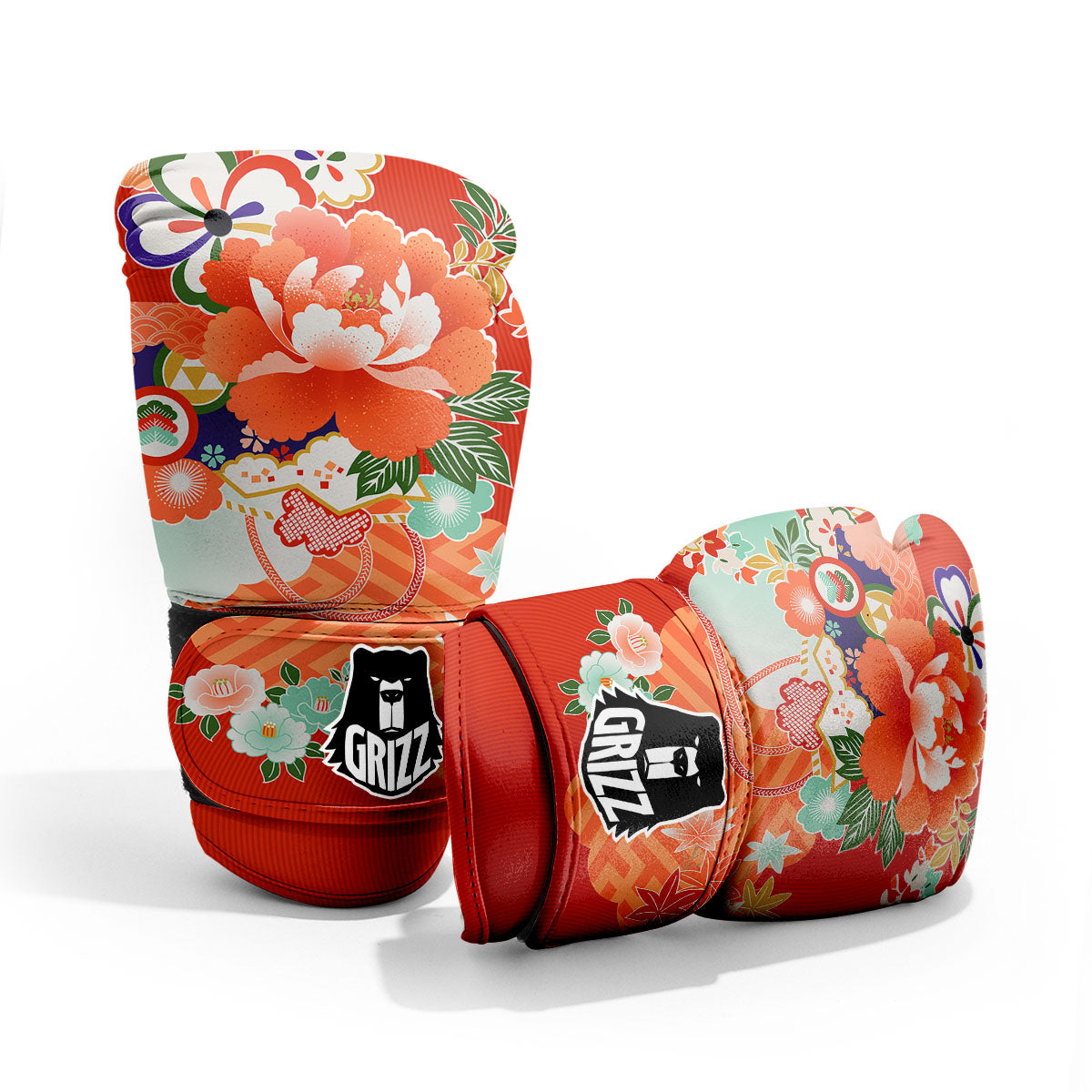 Flower Japanese Print Pro Boxing Glove